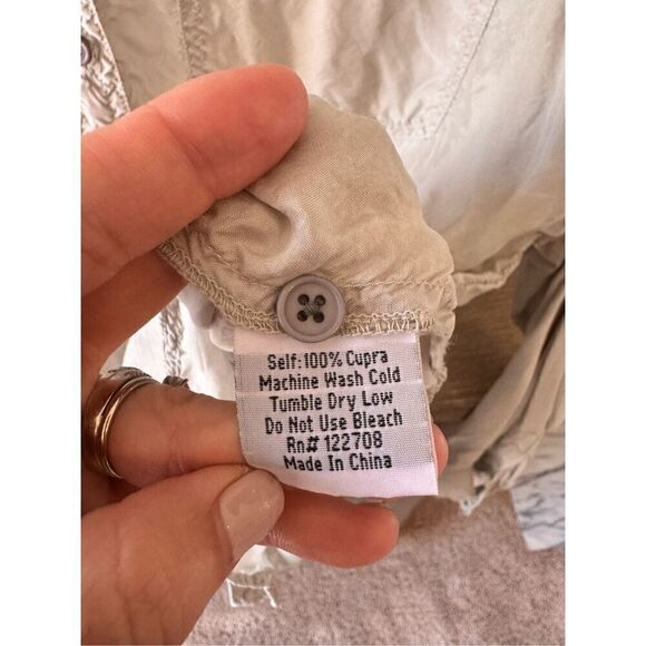 Johnny Was Pete & Greta Green Button Down Shirt Size Small - Picture 7 of 10